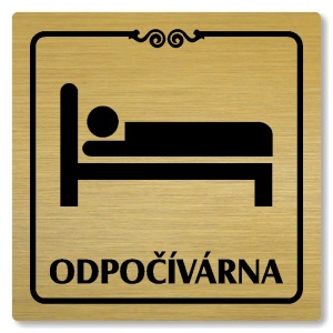 Odpočívárna, 148x148mm, zlatá, Texas